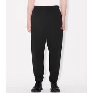 KENZO Paris Boke Flower Embroidered Jogpant Black Mens Size M $375